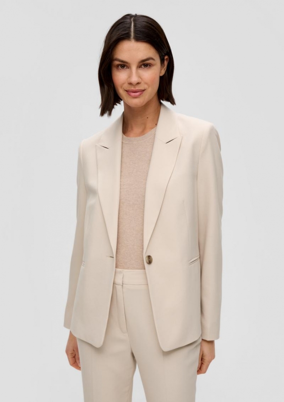 s.Oliver Blazer mit Paspeltaschen - beige