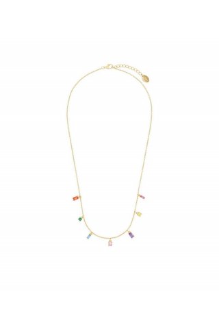 s.Oliver Halskette mit Zirkoniasteinen - gold