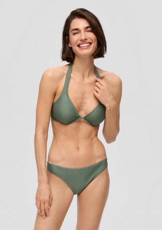 s.Oliver Strukturierter Bügel-Bikini - olivgrün
