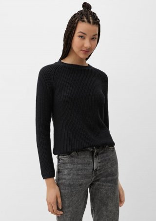 s.Oliver Pullover aus Strick - schwarz