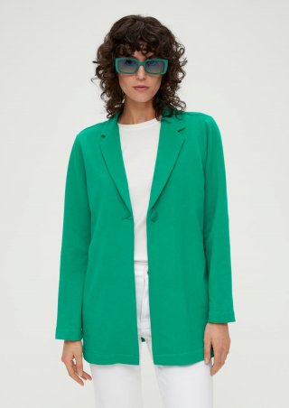 s.Oliver Sweatblazer im Loose fit - smaragd