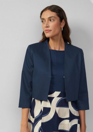 s.Oliver Verkürzter Blazer mit 3/4-Ärmeln - navy