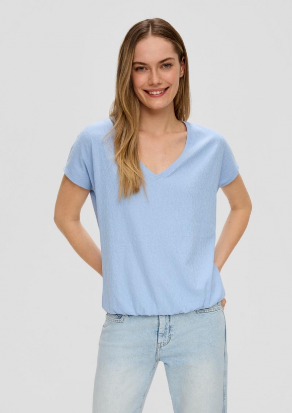 s.Oliver T-Shirt im Relaxed Fit - himmelblau