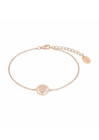 s.Oliver Rosévergoldetes Silber-Armband mit Stern-Motiv - roségold