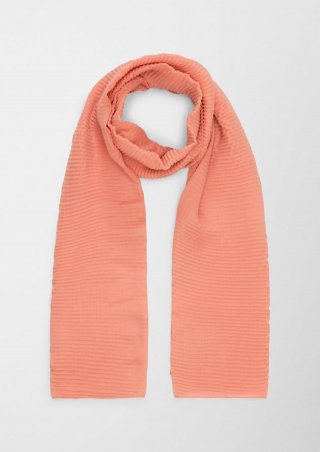 s.Oliver Schal mit Plisseefalten - orange