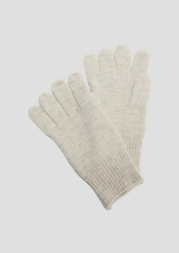 s.Oliver Fingerhandschuhe in Feinstrick - hellgrau