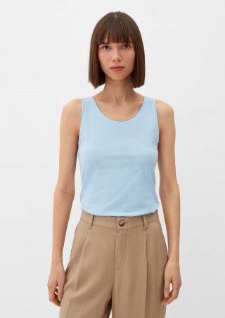 s.Oliver Basic Top aus Jersey - arktisblau