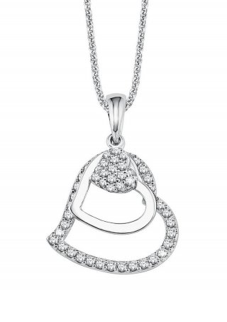 s.Oliver Silber-Kette mit Herzanhänger - silber
