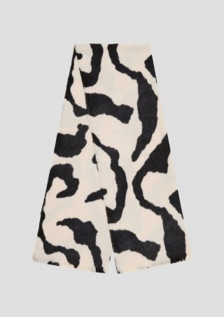 s.Oliver Schal mit All-over-Print - sandfarben