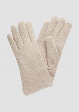 s.Oliver Handschuhe aus Wollmix - beige