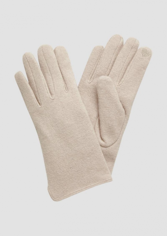 s.Oliver Handschuhe aus Wollmix - beige