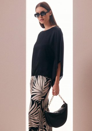 s.Oliver Hobo-Bag mit Kette - schwarz