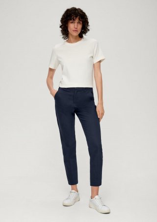 s.Oliver Cigarette Pants in 7/8-Länge - navy