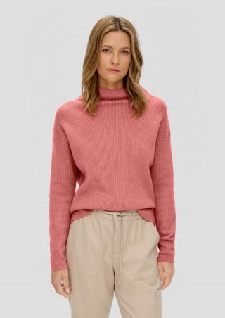 s.Oliver Pullover in Rippstrick-Qualität - koralle