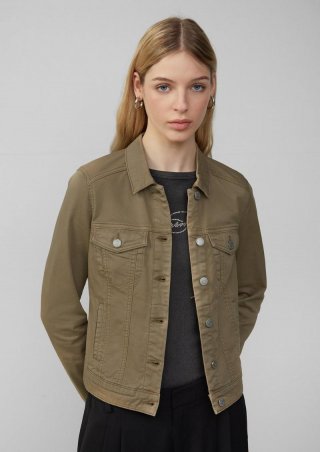 s.Oliver Jeansjacke im Slim Fit - olivgrün