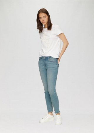 s.Oliver Ankle-Jeans Sadie / Mid Rise / Skinny Leg / Super Stretch - blau