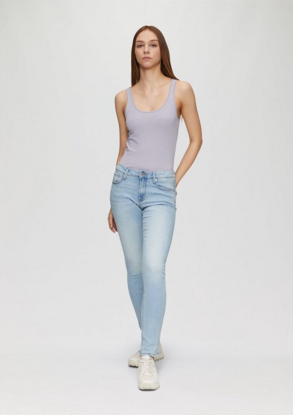 s.Oliver Jeans Catie / Mid Rise / Slim Leg - blau