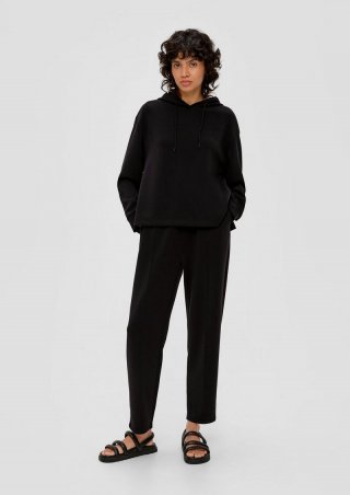 s.Oliver Regular: Sweatpants aus Scuba - schwarz