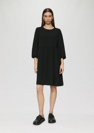s.Oliver Kurzes Kleid mit Puffärmel - schwarz