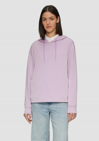 s.Oliver Hoodie aus Scuba im Relaxed Fit - lavendel