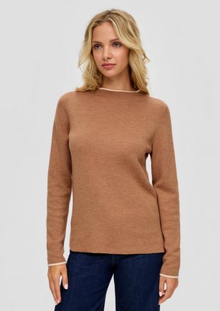 s.Oliver Pullover aus Viskosemix - sandstein