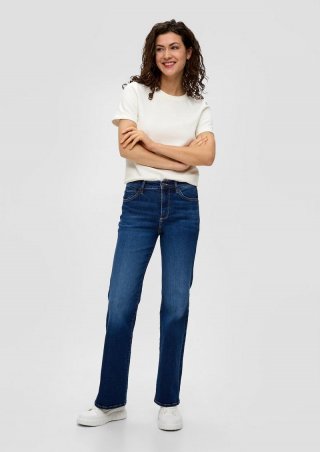 s.Oliver 360° Denim / Jeans / Slim Fit / High Rise / Flared Leg - blau