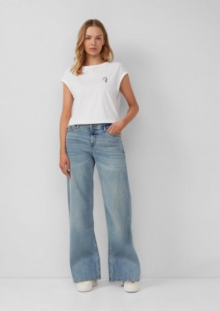 s.Oliver Jeans Suri / Regular Fit / Mid Rise / Wide Leg - blau