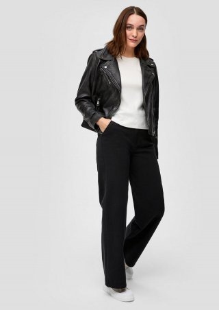 s.Oliver Jeans Suri / Regular Fit / High Rise / Wide Leg - schwarz