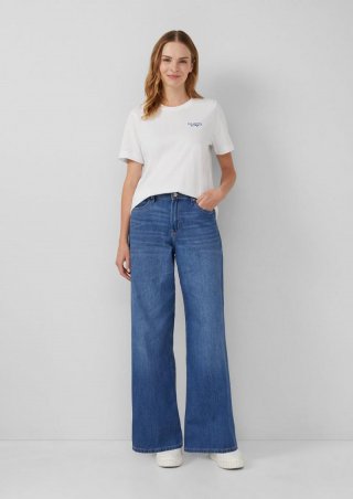 s.Oliver Jeans Suri / Regular Fit / High Rise / Wide Leg - blau