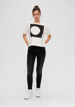 s.Oliver Jeans Sadie / Skinny Fit / Mid Rise / Skinny Leg - dunkelgrau