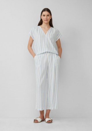 s.Oliver Culotte aus Leinenmix im Relaxed Fit - hellblau