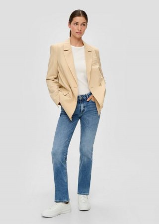 s.Oliver Jeans Catie / Slim Fit / Mid Rise / Straight Leg - blau