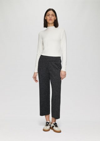 s.Oliver Regular: Culotte aus Viskosemix - schwarz