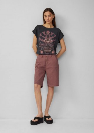 s.Oliver Jeans Abby / Regular Fit / High Rise / Superstretch - aubergine