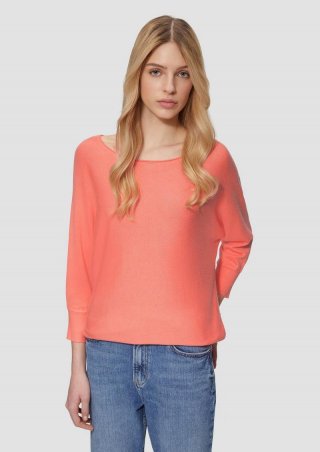 s.Oliver Strickpullover mit Fledermausärmeln - koralle