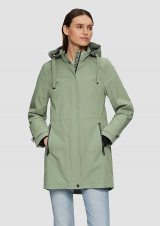 s.Oliver Wasserabweisende Jacke mit Kapuze - salbeigrün