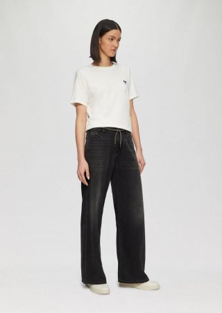 s.Oliver Jeans Suri / Regular Fit / Mid Rise / Wide Leg - schwarz