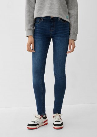 s.Oliver Jeans Sadie / Skinny Fit / Mid Rise / Skinny Leg - tiefblau