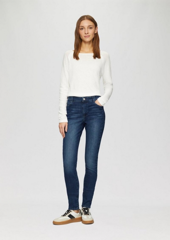 s.Oliver Jeans Izabell / Skinny Fit / Mid Rise / Skinny Leg - dunkelblau