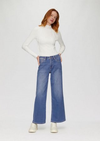 s.Oliver Jeans Suri / Regular Fit / Mid Rise / Wide Leg - blau