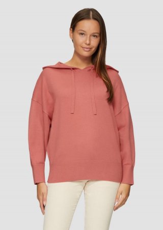 s.Oliver Oversized Strickpullover aus Viskosemix - koralle