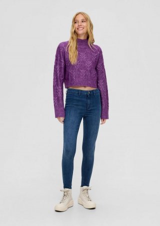 s.Oliver Jeggings Sadie / Skinny Fit / High Rise / Skinny Leg - blau
