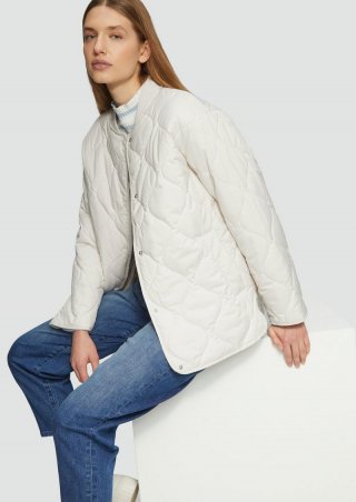 s.Oliver Leichte Steppjacke im Relaxed Fit - wollweiß