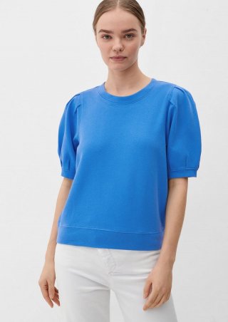 s.Oliver Sweatshirt mit halblangem Arm - royalblau