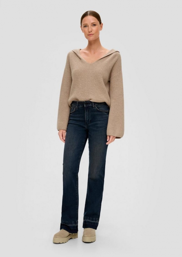 s.Oliver Jeans / Regular Fit / High Rise / Flared Leg - blau