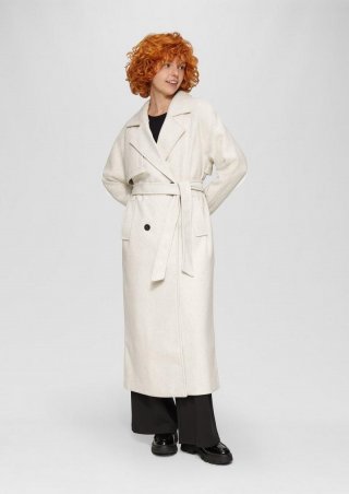 s.Oliver Trenchcoat in Wolloptik - beige