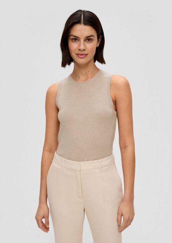 s.Oliver Stricktop aus Viskosemix - beige