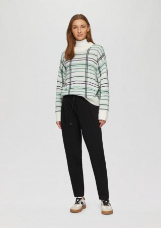s.Oliver Jogpants aus Struktur-Jersey - schwarz