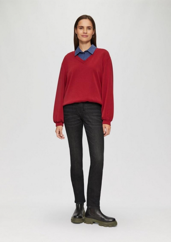 s.Oliver Jeans Betsy / Slim Fit / Mid Rise / Slim Leg - schwarz