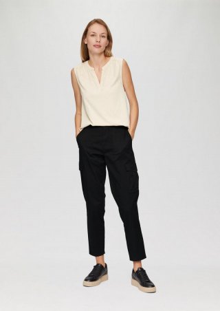 s.Oliver Jogg Pants mit Cargotaschen - schwarz